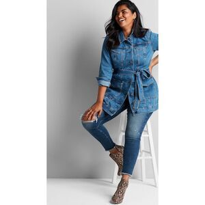 🆕️ Lane Bryant Brown 11 Wide Snake Animal Print Cut-out Round Toe Ankle Boots